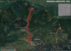 Landslide event of 30 July- Affected areas