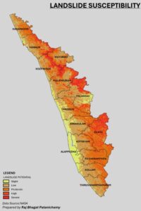Landslide susceptibility in Kerala