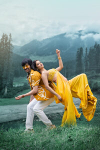 Ravi Teja and Bhagyashri Borse in 'Mr Bachchan'. (X)