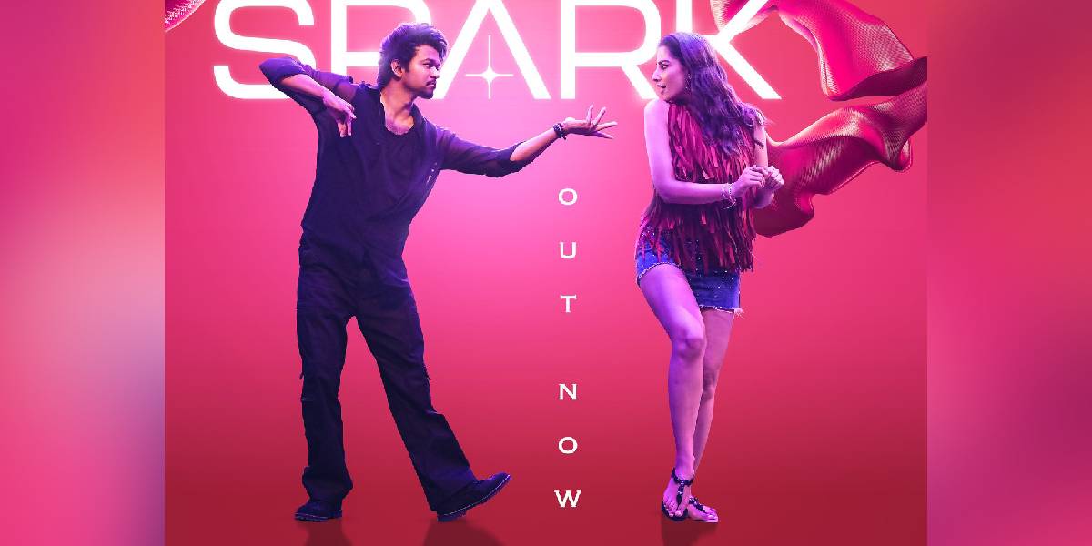 Vijay and Meenakshi Chaudhary in 'Sparkle' song from the upcoming film, 'GOAT'. (X)