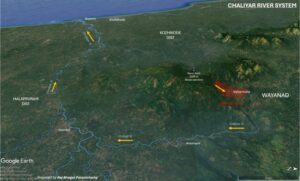 Visualisation of Chaliyar River