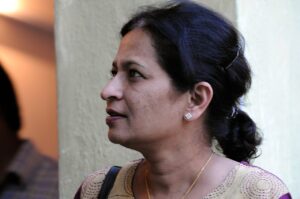 Gauri Lankesh in 2012. (Hari Prasad Nadig/Wikimedia Commons)