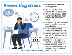Beginning with work-life balance, how can one work on preventing stress?