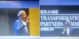 Ramalinga Raju, popularly known as Sathyam Raju as the 'Mentor' for Brane enterprises 