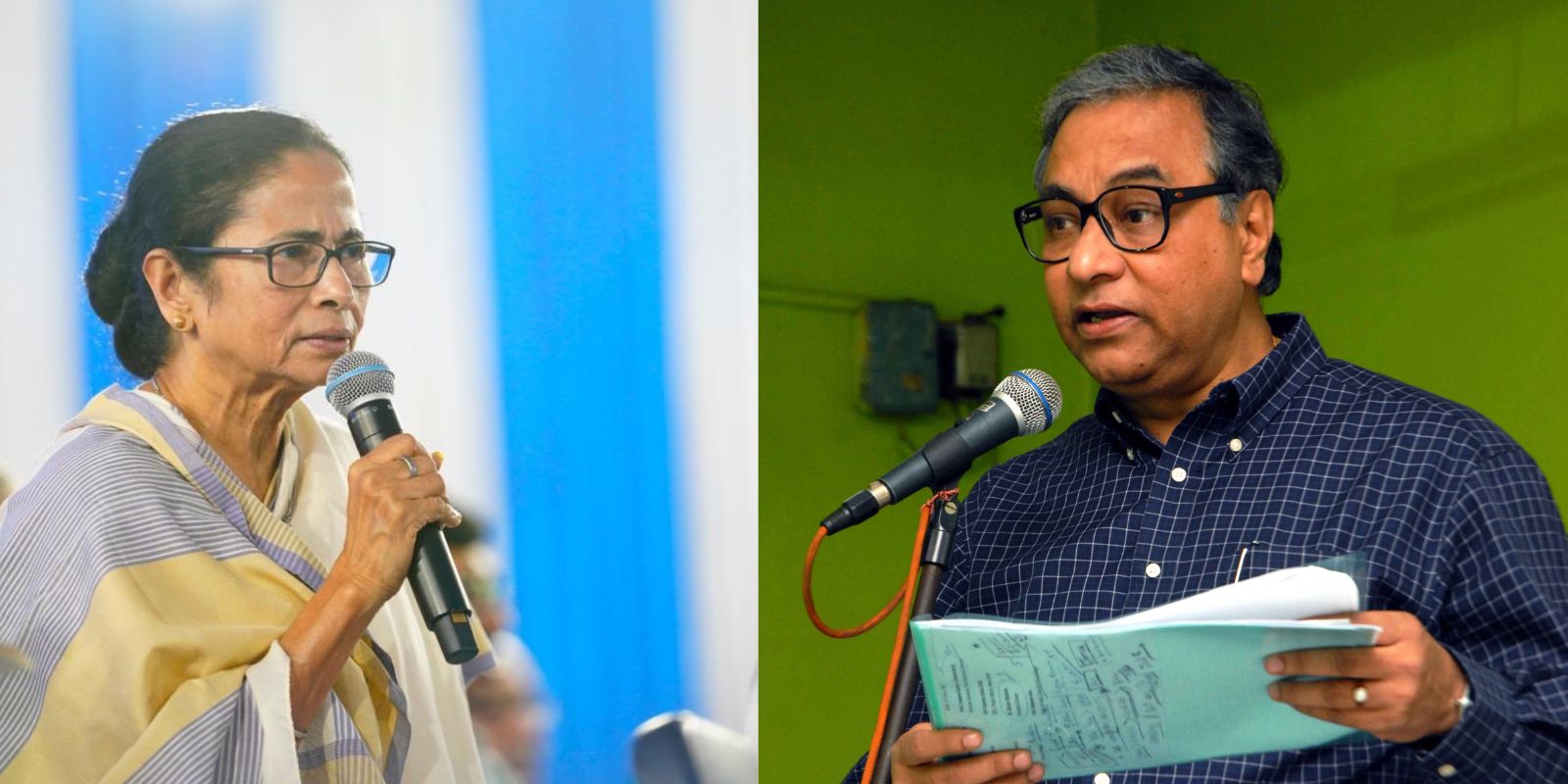 Mamata Banerjee and Jawhar Sircar