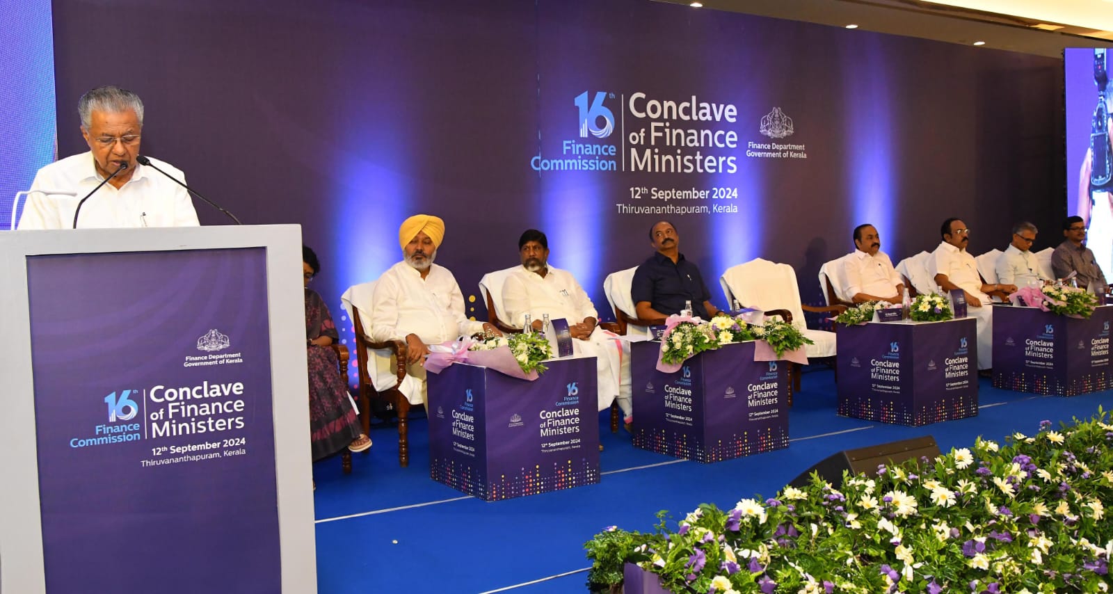 Vijayan Pinarayi Kerala CM Pinarayi Vijayan leads conclave of states on fiscal federalism. (X/Pinarayi Vijayan)