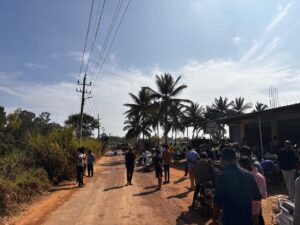 Villagers protest in Harohalli