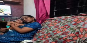 Manju Sony and her grandchildren.