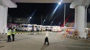 Emergency services on standby at Trichy airport 