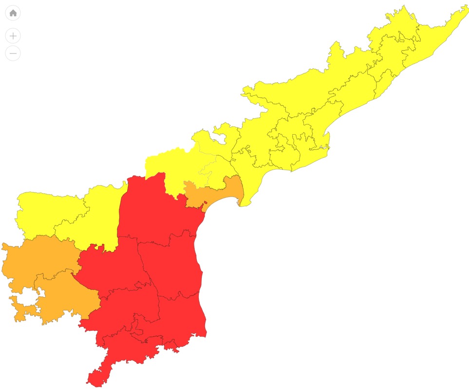 In Andhra Pradesh, heavy rains have severely impacted Nellore and Tirupati, leading to significant disruptions and flooding.