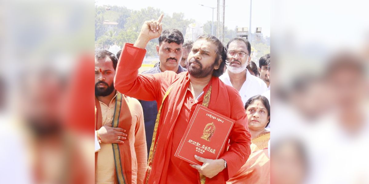 Andhra Dy CM Pawan Kalyan (X) Pawan Kalyan on Sanatana dharma and Tirupati laddu
