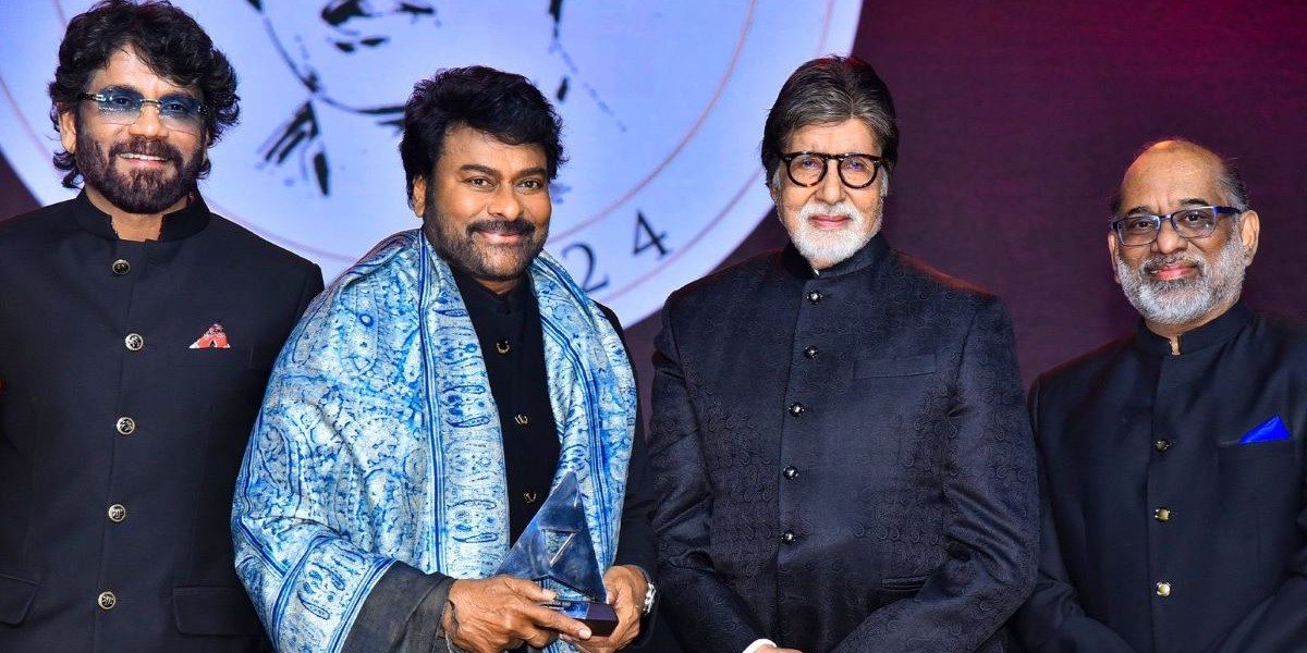 Chiranjeevi recieves ANR National award