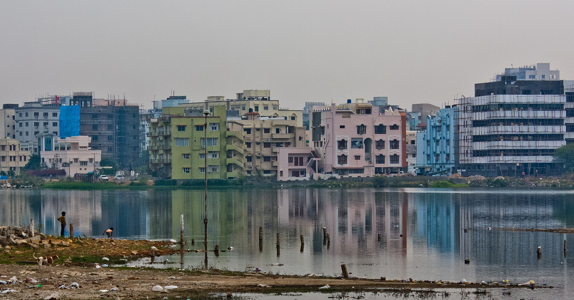 DurgamCheruvu A report released by Deputy Chief Minister Mallu Bhatti Vikramarka said 491 out of 920 Hyderabad lakes and tanks have been encroached. Pictured, Durgam Cheruvu near Hitec City. (Nitin Jadon/Wikimedia Commons)