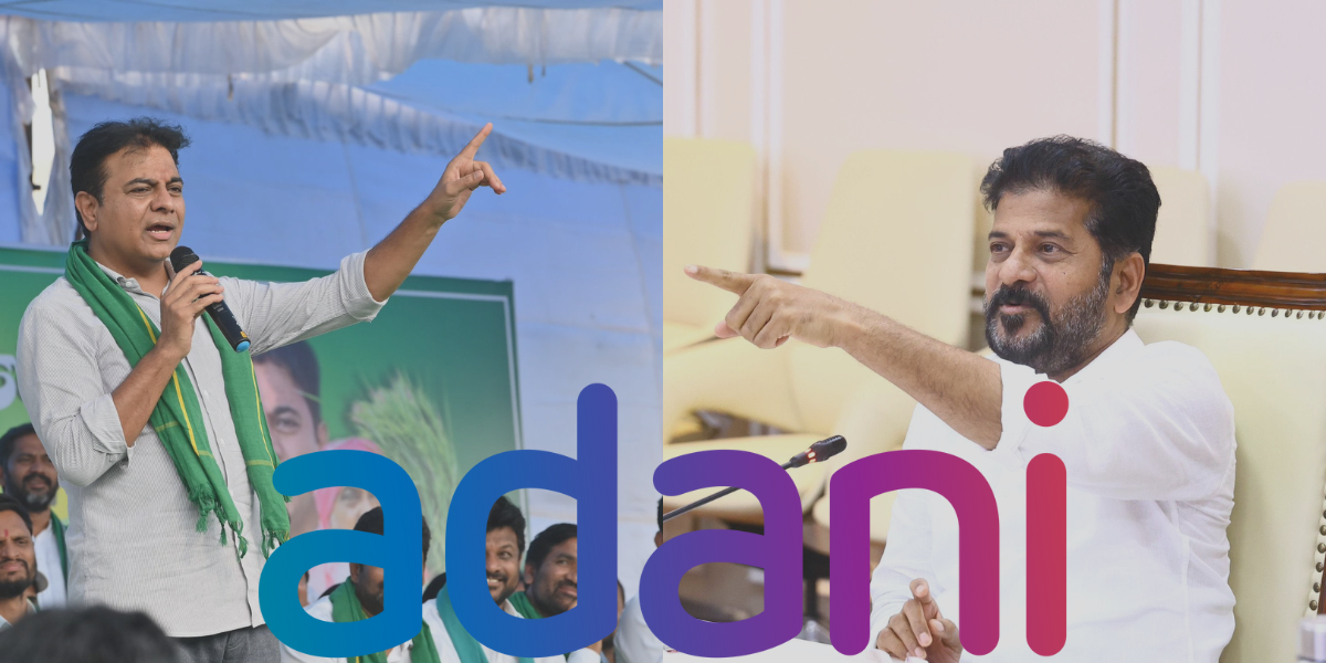 In Telangana the Congress and BRS trade barbs about the Adani Group often In Telangana the Congress and BRS trade barbs about the Adani Group often