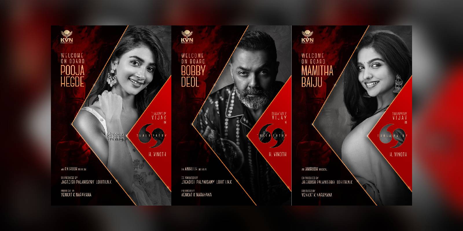 Pooja Hegde, Mamitha Baiju and Bobby Deol to join Thalapathy 69 Pooja Hegde, Mamitha Baiju and Bobby Deol to join Thalapathy 69