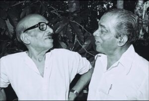 Basheer and writer-traveller SK Pottekkatt. 