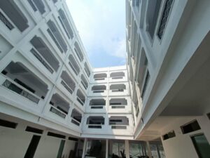 Under-construction building of Government Medical College Medchal Malkajgiri. (Sumit Jha/South First)
