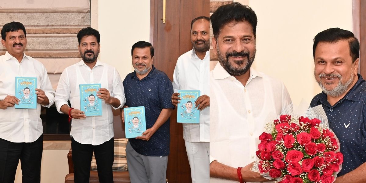 Journalist Saye Sekhar's book Witty Leaks launched by Telangana CM