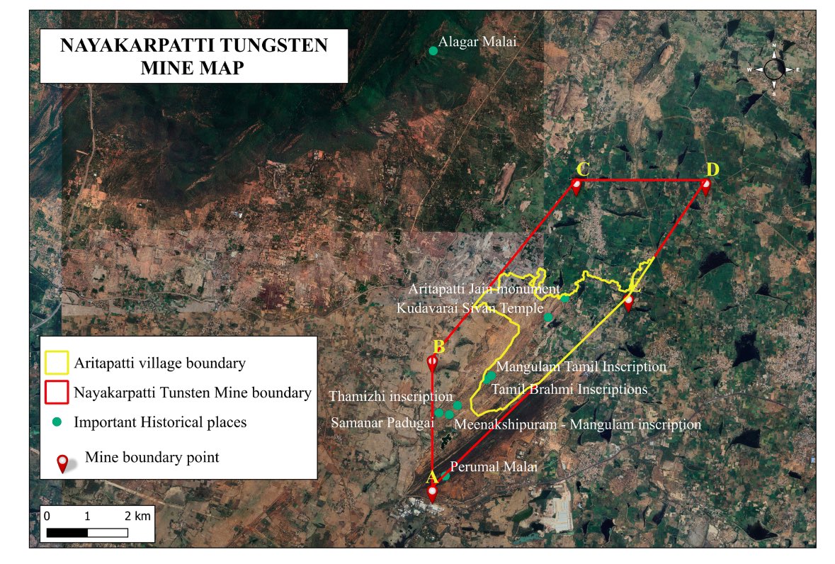 The area is of historical importance since it has several paleolithic structures, 2200-year-old Tamil inscriptions, Jain temples, rock shelters, and cave temples.