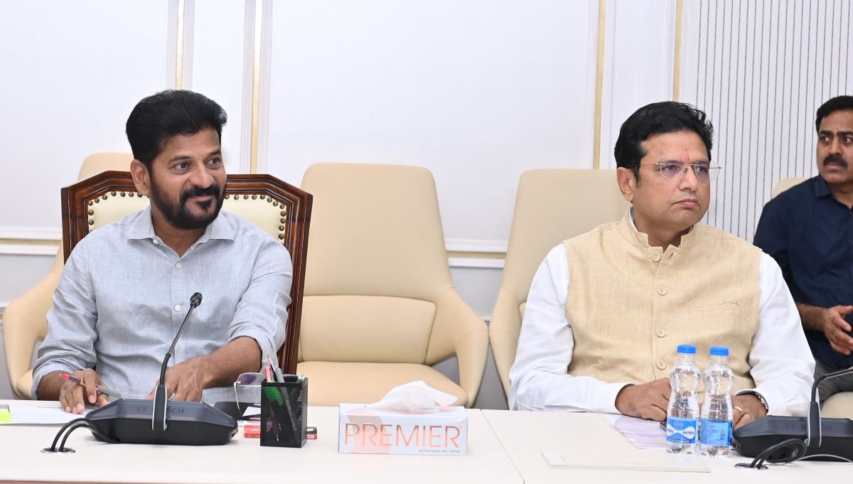 Chief Minister Revanth Reddy and Minister Sridhar Babu Chief Minister Revanth Reddy and Minister Sridhar Babu