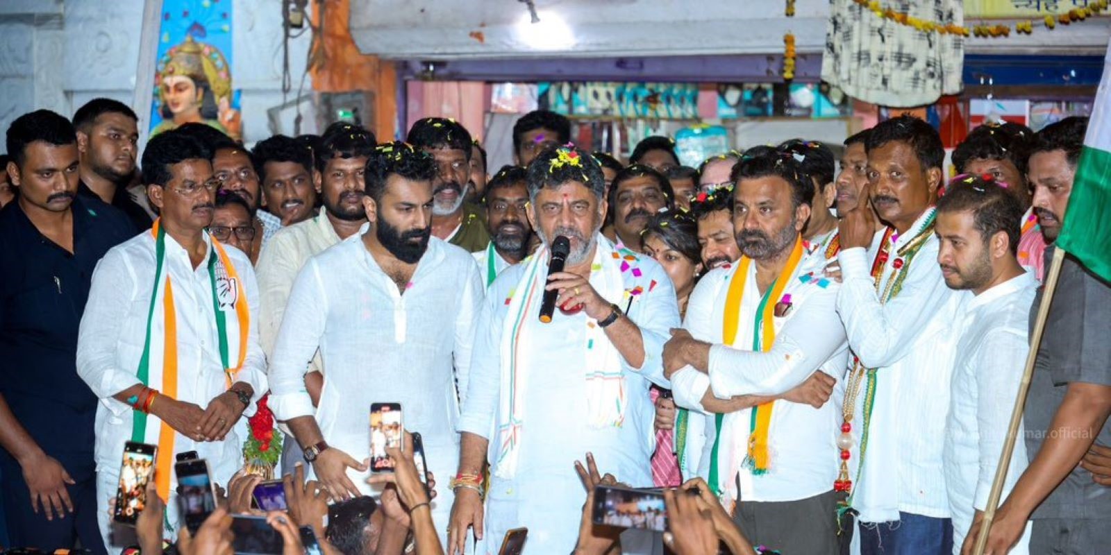 Congress emerged victorious in all the three assembly segments in the by-polls. (Supplied) Karnataka Assembly bypolls Congress