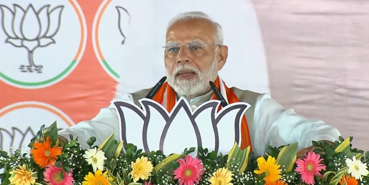 Narendra Modi speaking in Jharkhand.’ (X) Modi promises Jharkhand