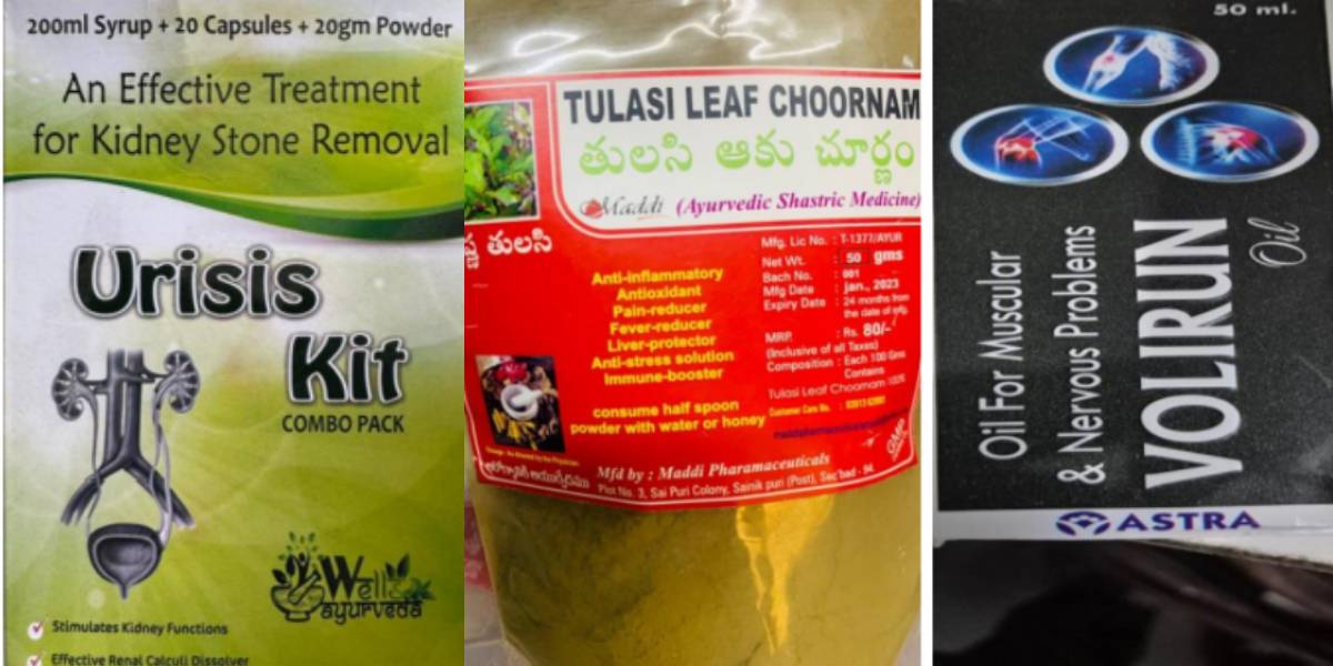 misleading Ayurvedic products