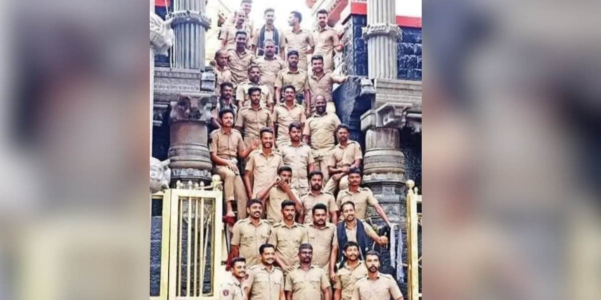 police photoshoot at Sabarimala police photoshoot at Sabarimala