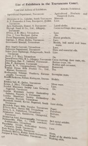 An excerpt of the list of exhibitors at BEE 1924.
