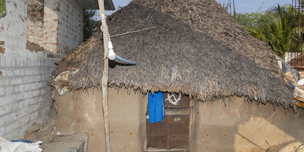A migrant worker’s locked house in the village. (Chinar Shah) Microfinance and data capture pushes Tamil Nadu’s most disadvantaged into debt distress