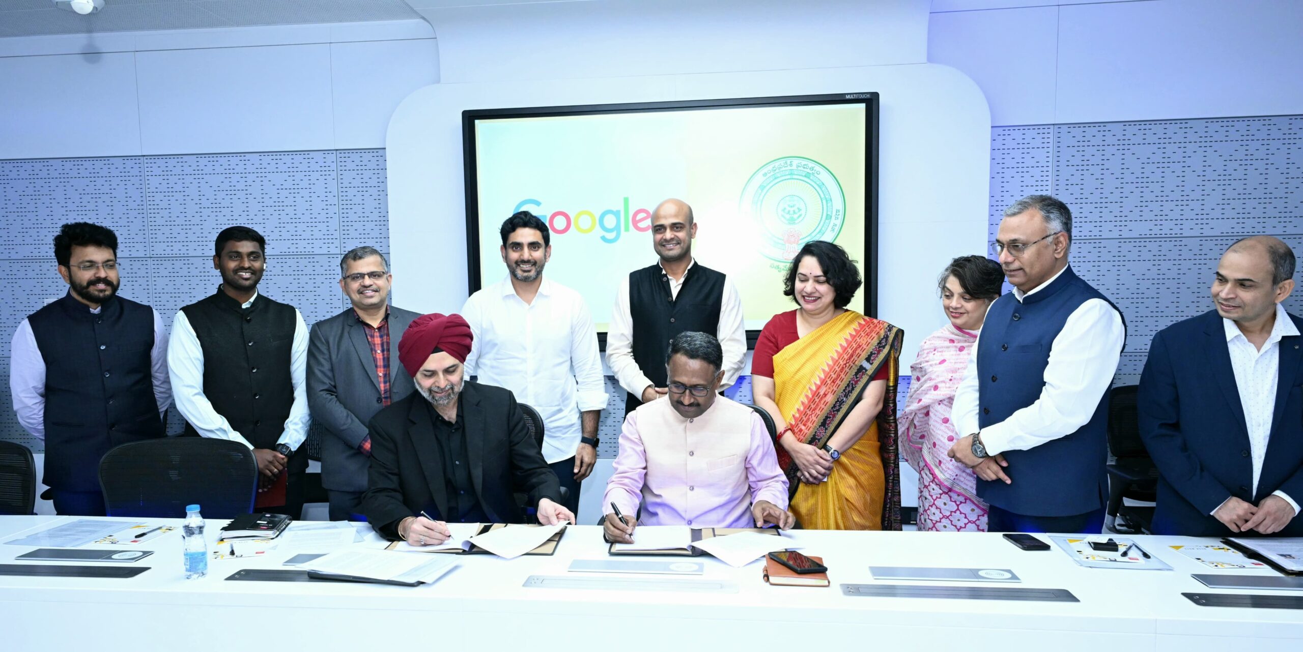Andhra Pradesh government signed MoU with Google. (X)