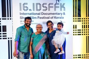 Hanna with her family at the 16th International Documentary Short Film Festival