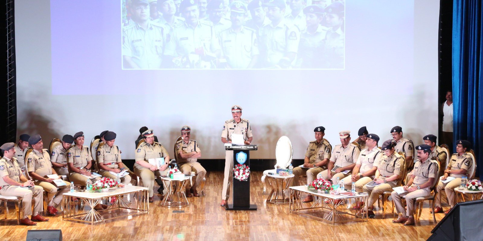 Hyderabad Police Commissioner CV Anand detailing annual report. (X) Hyderabad Police Commissioner CV Anand detailing annual report. (X)