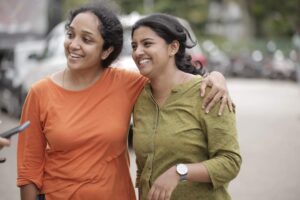 Lijo Mol, Archana Vasudev share a lighter moment