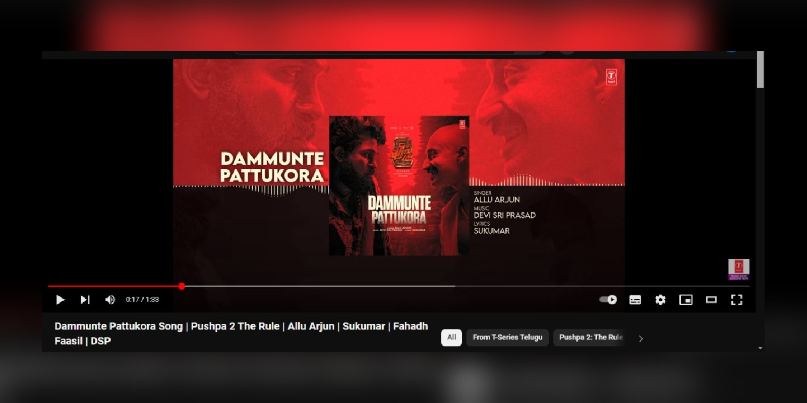 Pushpa 2 The Rule song removed hours after uploading