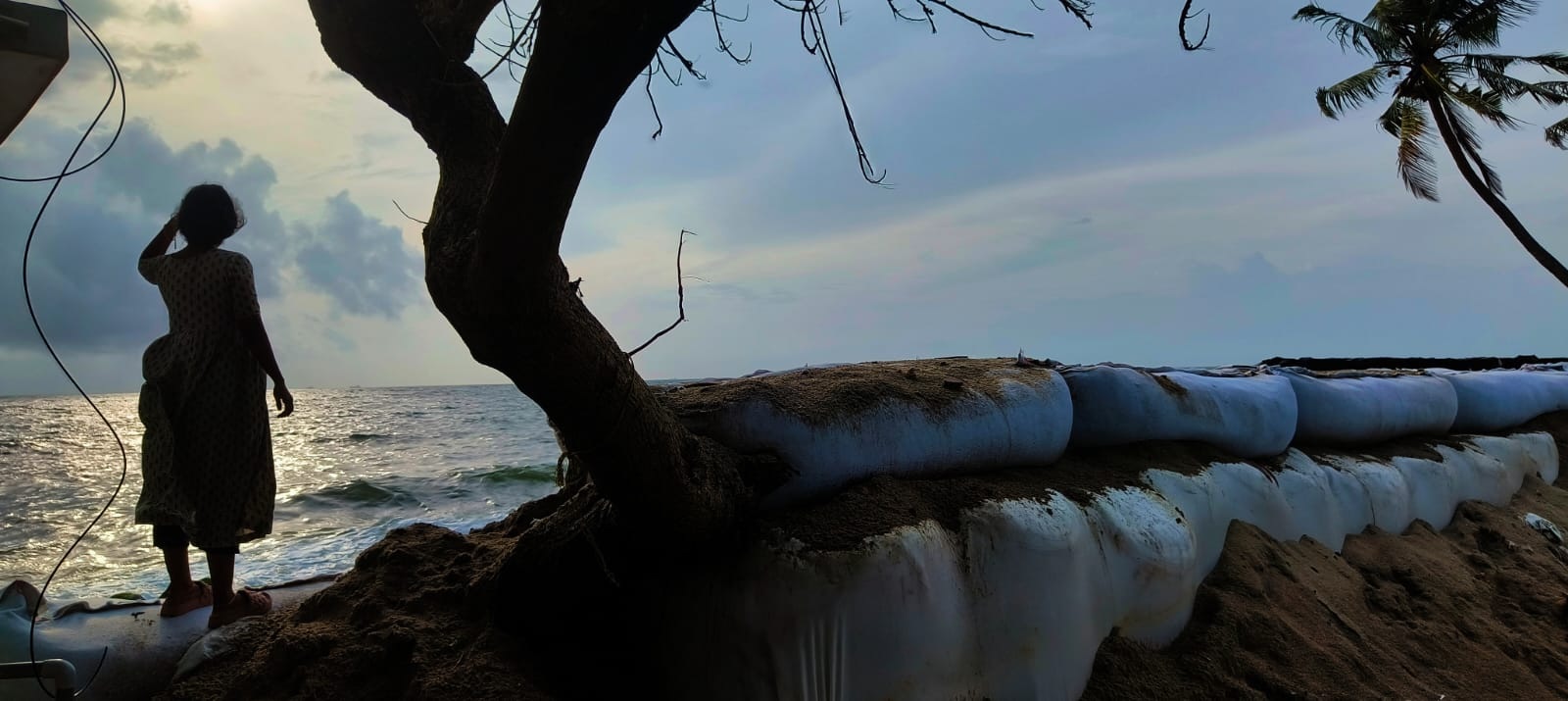 The study noticed increasing instances of sea surge along the Kerala coast. (Sreelakshmi Soman/South First).