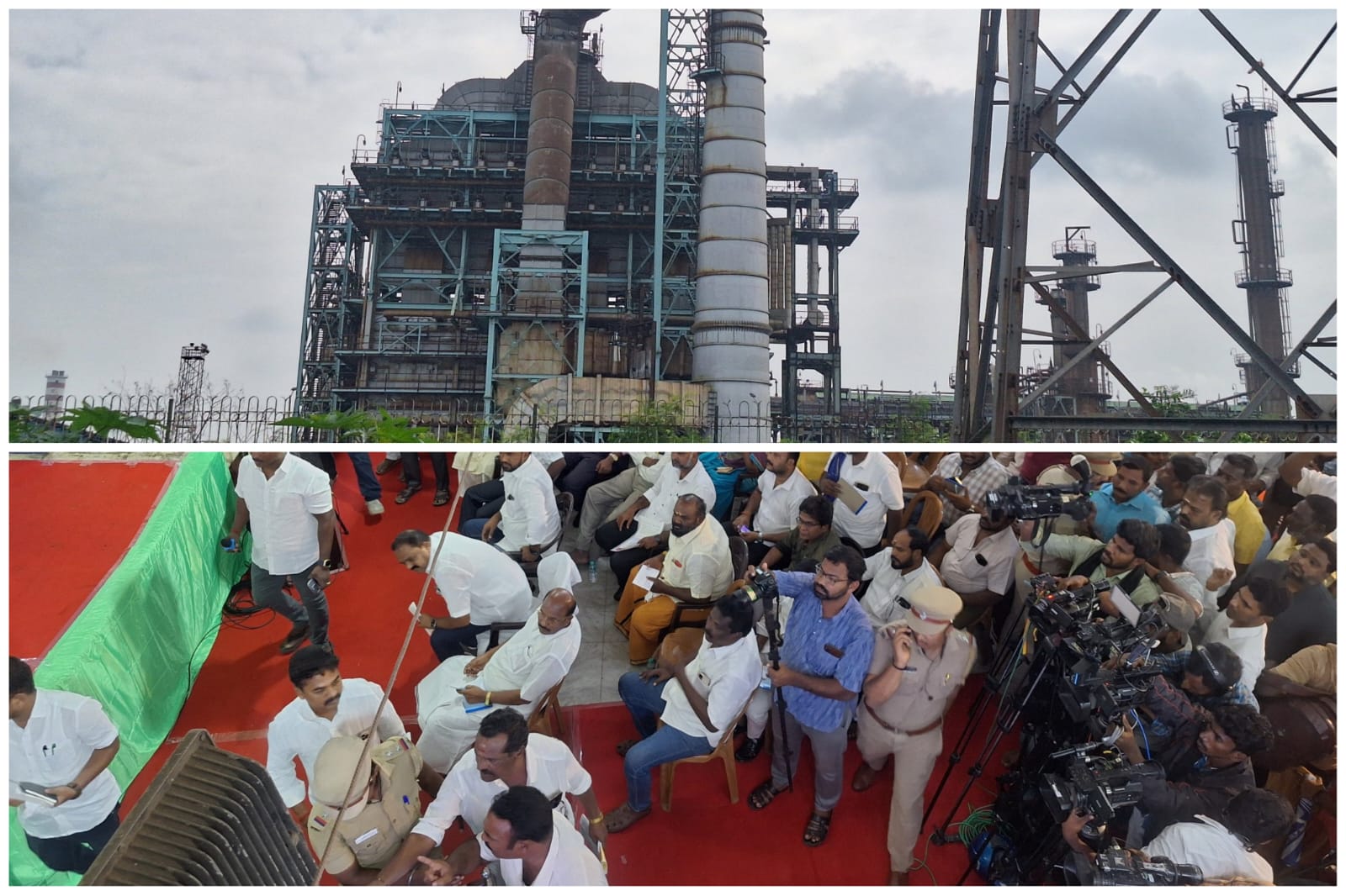 All-party meeting in Ennore.