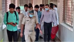 Lokayukta officials inspect Ballari district hospital after series of maternal deaths reported in the hospital.