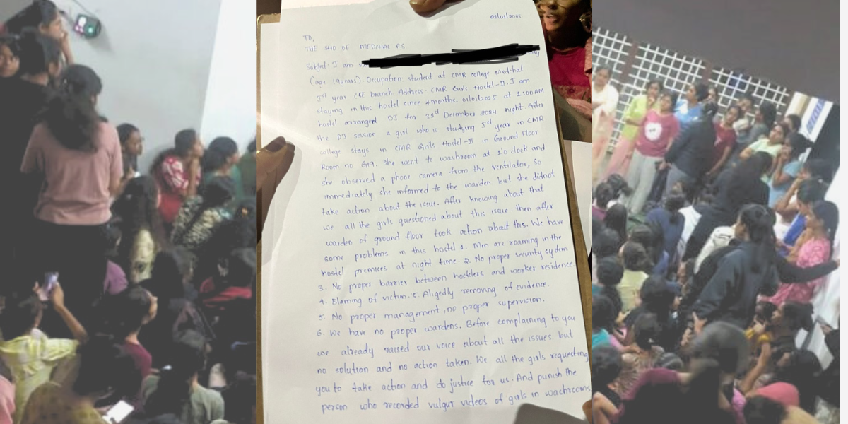 Breach of privacy in girls hostel washroom leads to protest in Hyderabad engineering College