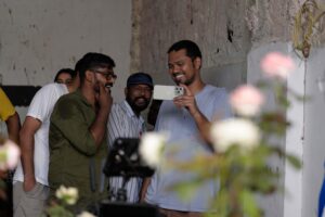 Appu Prabhakar with Asif Ali at the location