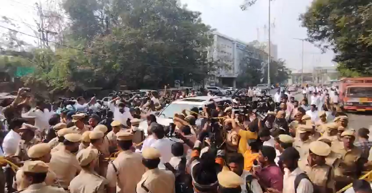 KTR appears before the ED for questioning KTR appears before the ED for questioning