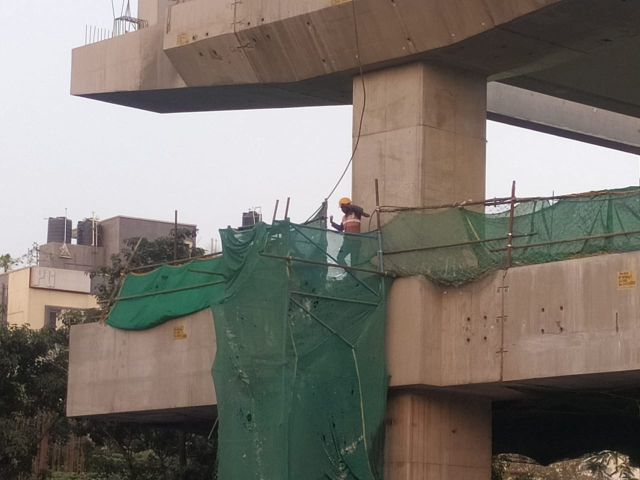 Bengaluru Metro constiction workers