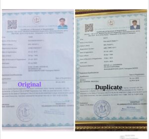 Original and Fake Degree