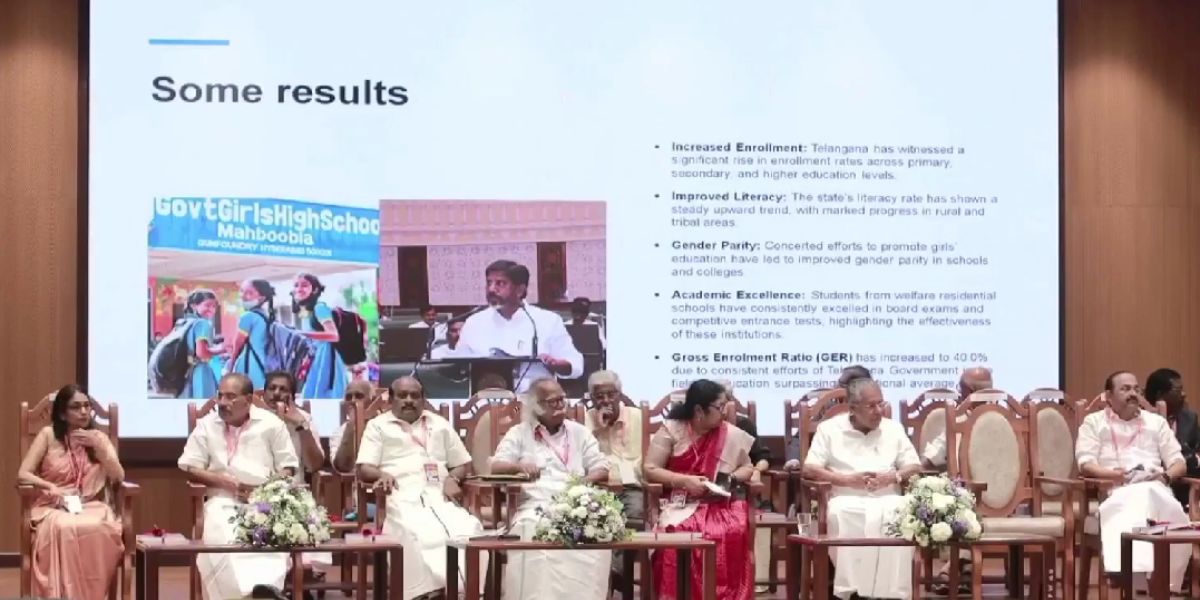 An image from the national convention in Kerala opposing draft UGC regulations. An image from the national convention in Kerala opposing draft UGC regulations.
