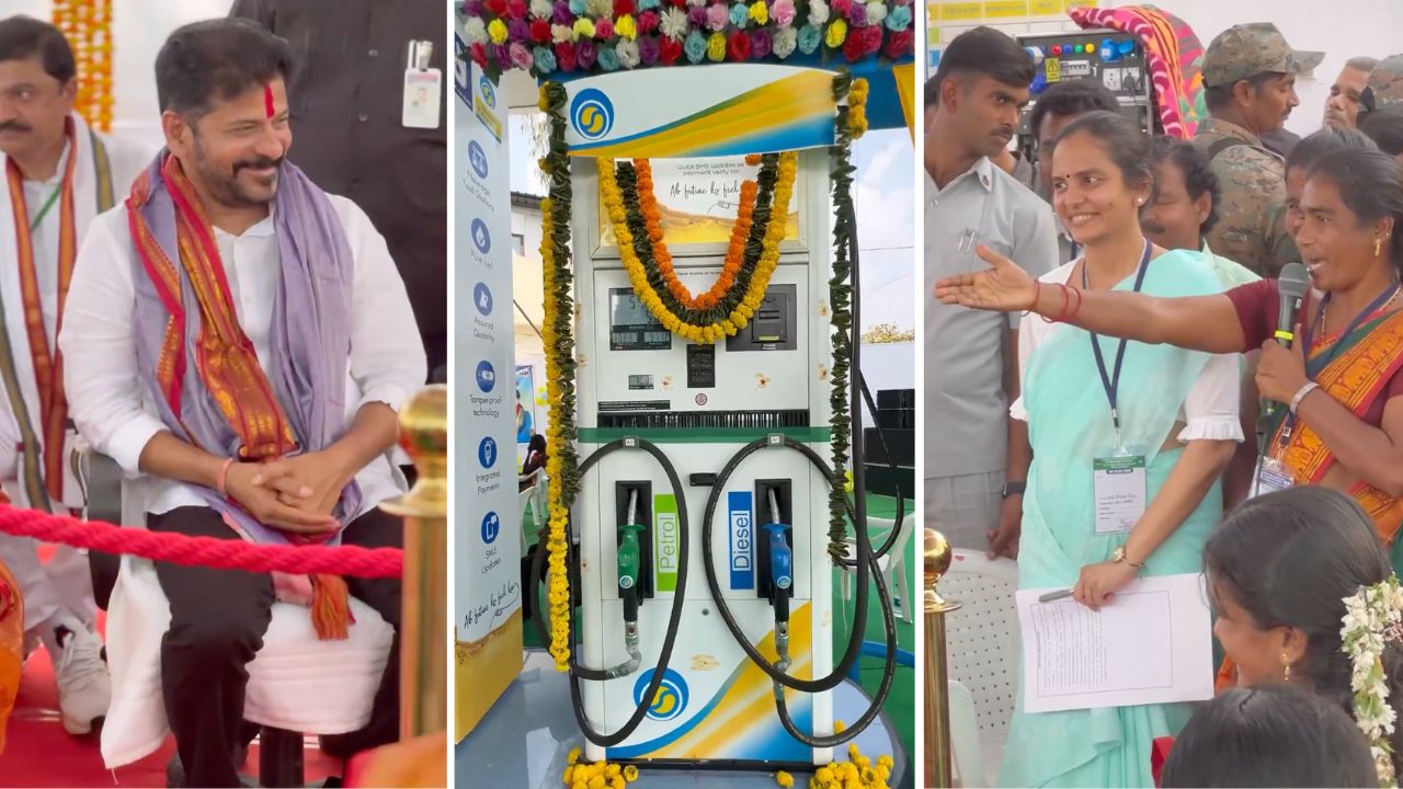 Revanth reddy Telangana plans ambitious all-women petrol stations in every district; seeks Centre’s support