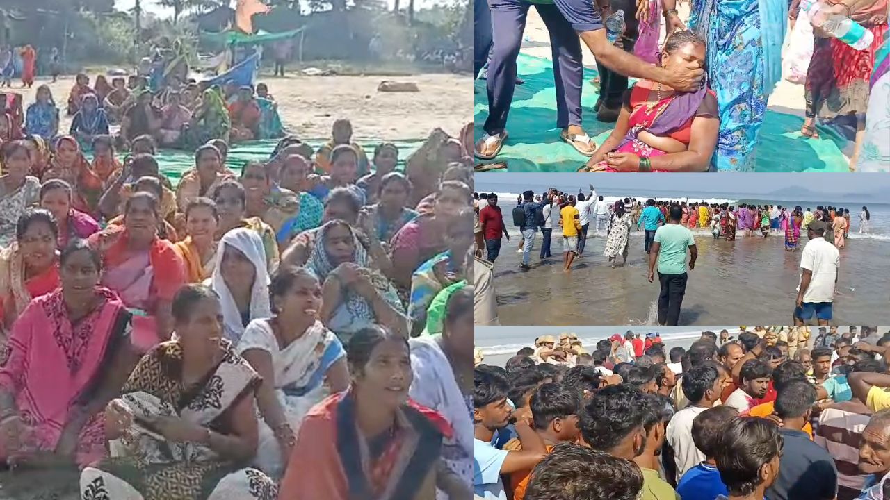 Uttara Kannada fishers opposing Keni port plan jump into sea, three women fall sick