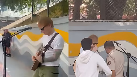 No permission, no performance: Bengaluru police halts Ed Sheeran’s impromptu street concert