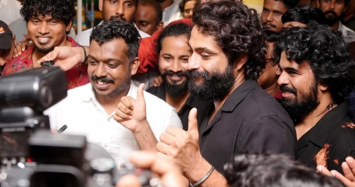 Govind Vishnu and Antony Varghese on the sets of Daveed Govind Vishnu and Antony Varghese on the sets of Daveed