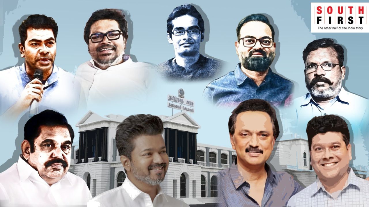 Political party leaders in Tamil Nadu and Poll strategists. Political party leaders in Tamil Nadu and Poll strategists.