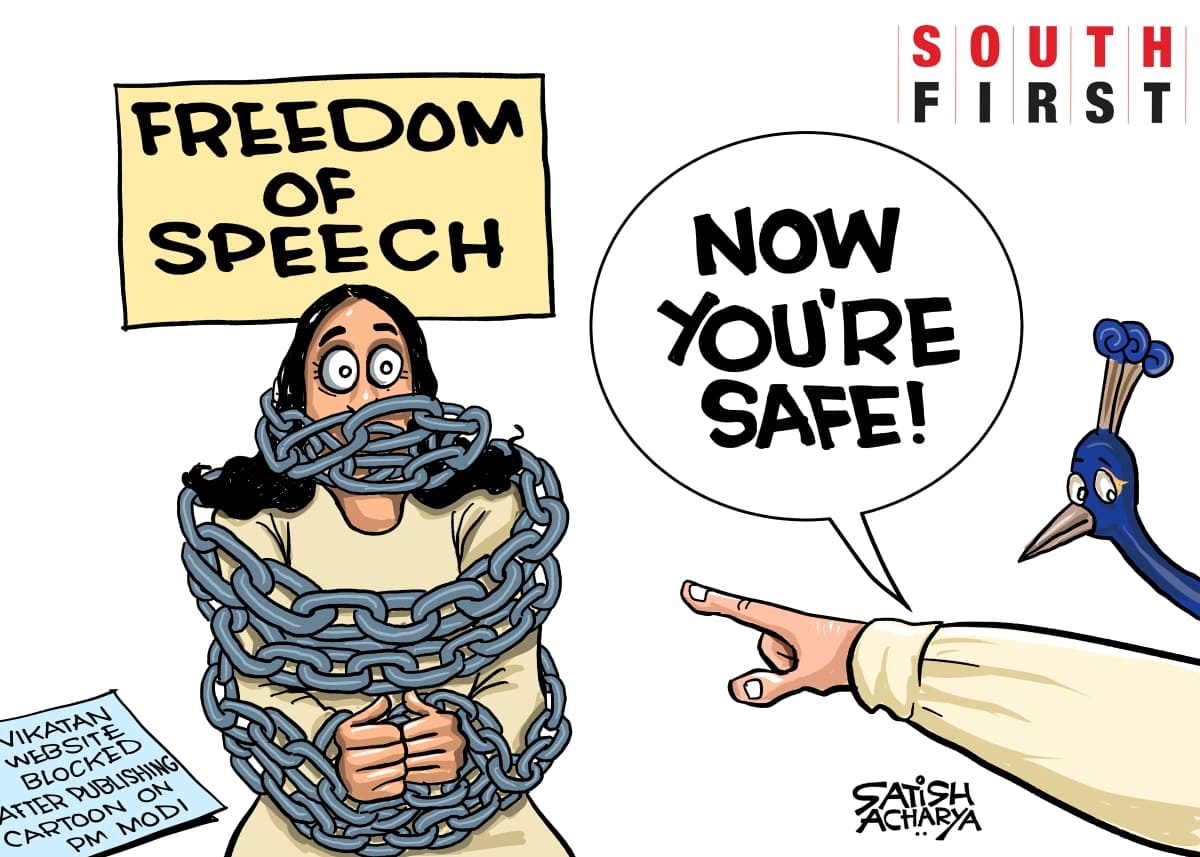 Tamil media house Vikatan's website blocked after cartoon on PM Narendra Modi.